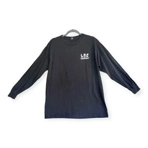 Loser Machine Company Mens Black Long Sleeve Destroy The Future Shirt Sz‎ L